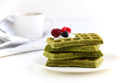 Baking-Ginger's Matcha Gluten Free Waffles