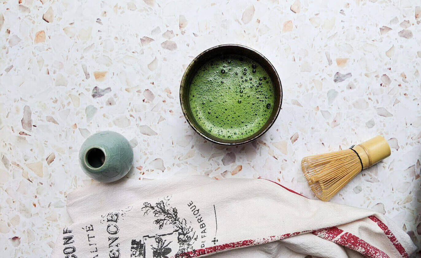 Just Matcha Tea, Whisk and Bowl