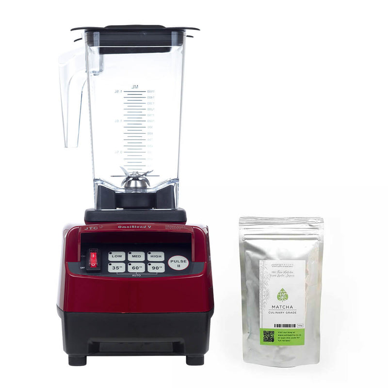 Maroon OmniBlend V 1.5L & Culinary Matcha